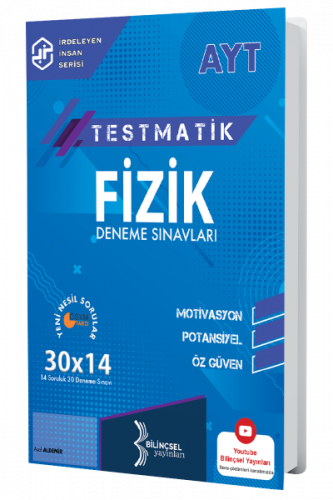 Bilinçsel Yayınları AYT Fizik Testmatik 30x14 Deneme Sınavları Komisyo