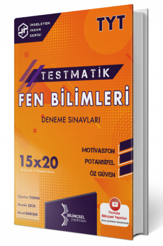 Bilinçsel Yayınları TYT Fen Bilimleri Testmatik 15x20 Deneme Sınavları