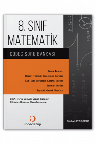 İncedetay Yayınları Lgs Matematik Codec Soru Bankası Komisyon
