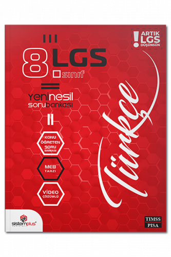Sistemplus Yayınları 8.Sınıf Türkçe Konu Anlatımlı Video Çözümlü Soru 