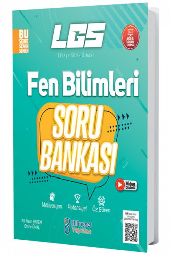 Bilinçsel Yayınları 8. Sınıf LGS Fen Bilimleri Soru Bankası Komisyon