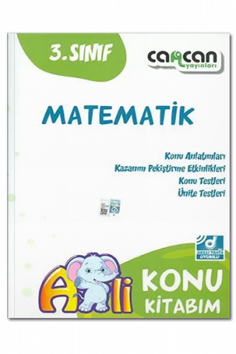 Cancan Yayınları 3. Sınıf Matematik Konu Kitabım Komisyon