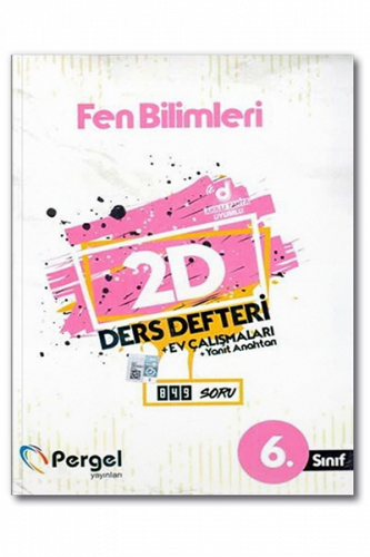 Pergel Yayınları 6. Sınıf Fen Bilimleri 2D Ders Defteri Ev Çalışmaları