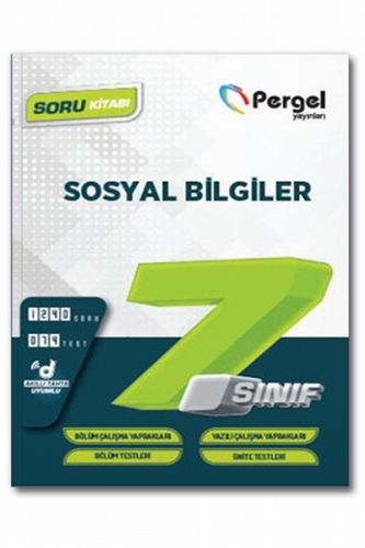 Pergel Yayınları 7. Sınıf Sosyal Bilgiler Soru Kitabı