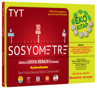 Tonguç Akademi TYT Sosyometre Eko 20 Deneme Komisyon