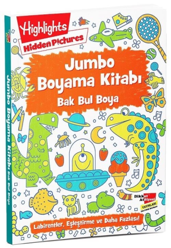 Hobi, - Dikkat Atölyesi Yayınları - Jumbo Boyama Kitabı Bak Bul Boya (