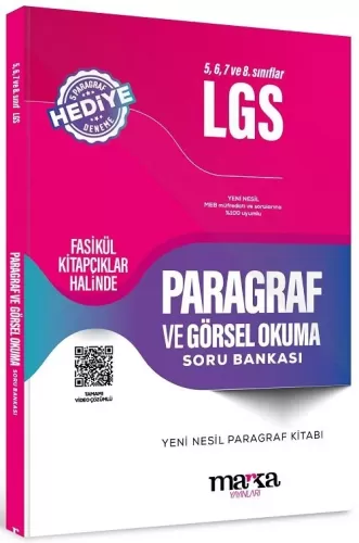 Marka Yayınları LGS Paragraf ve Görsel Okuma Soru Bankası Komisyon