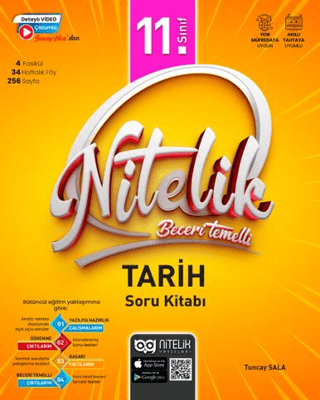 Nitelik Yayınları 11. Sınıf Beceri Temelli Tarih Soru Kitabı
