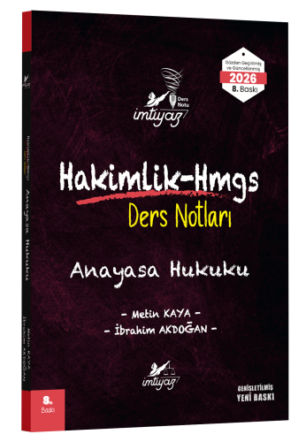 HMGS, Hakimlik Sınavları, - İmtiyaz Yayıncılık - İMTİYAZ 2026 HMGS Hak