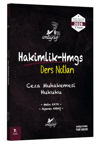 HMGS, Hakimlik Sınavları, - İmtiyaz Yayıncılık - İMTİYAZ 2026 HMGS Hak