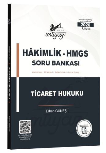HMGS, Hakimlik Sınavları, - İmtiyaz Yayıncılık - İMTİYAZ Ticaret Hukuk