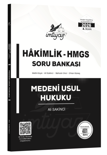 HMGS, Hakimlik Sınavları, - İmtiyaz Yayıncılık - İMTİYAZ Medeni Usul H