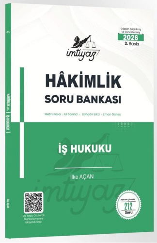İMTİYAZ 2026 Hakimlik İş Hukuku Soru Bankası