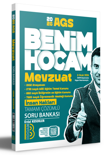 Benim Hocam Yayınları 2026 KPSS AGS Mevzuat Tamamı Çözümlü Soru Bankası