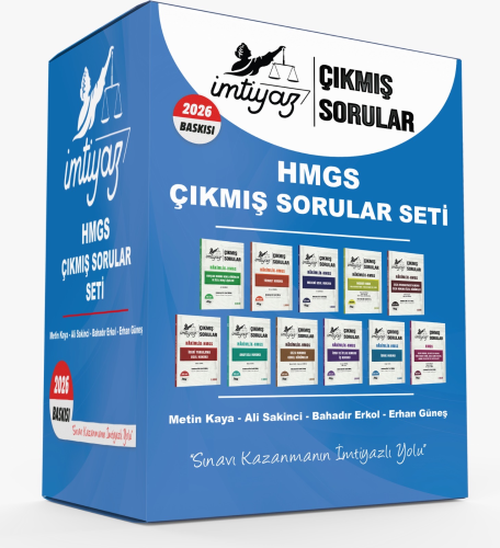 İMTİYAZ 2026 HMGS Çıkmış Sorular Soru Bankası Seti Çözümlü