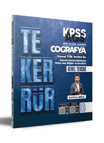 Benim Hocam Yayınları 2026 TEKERRÜR KPSS AGS Coğrafya Genel Tekrar