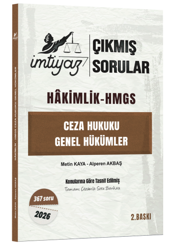 HMGS, Hakimlik Sınavları,HMGS Çıkmış Sorular, - İmtiyaz Yayıncılık - İ