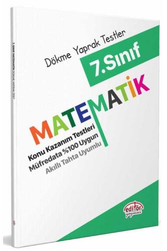 Editör Yayınları 7. Sınıf Matematik Konu Kazanım Testleri Komisyon