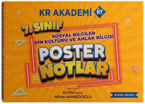 KR Akademi 7. Sınıf Sosyal Bilgiler Din Kültürü ve Ahlak Bilgisi Poste