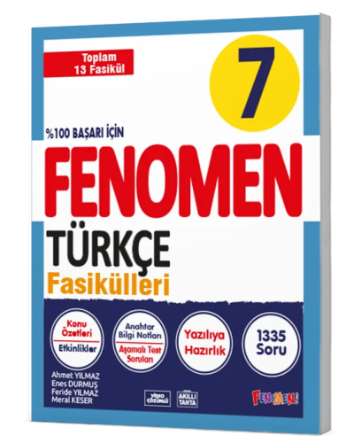 Fenomen Okul Yayınları 7. Sınıf Türkçe Fasikülleri