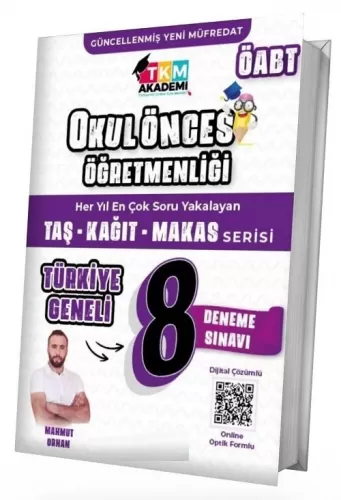 TKM Akademi ÖABT Okul Öncesi Türkiye Geneli 8 Deneme Dijital Çözümlü M