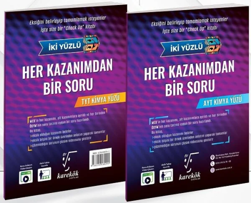 Karekök Yayınları TYT AYT Kimya Her Kazanımdan Bir Soru Tek Kitap
