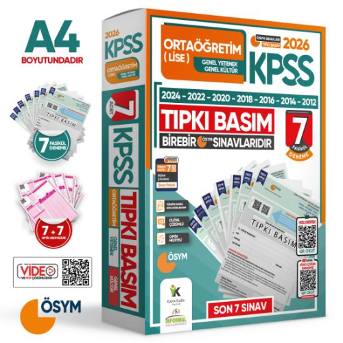 Deneme Sınavları - İnformal Yayınları 2026 KPSS Ortaöğretim Lise Genel