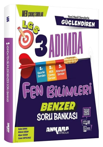 Ankara Yayıncılık LGS Fen Bilimleri Güçlendiren 3 Adımda Benzer Soru Bankası