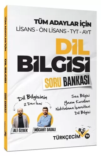 Türkçecim TV Yayınları KPSS TYT AYT Dil Bilgisi Soru Bankası Ali Özbek
