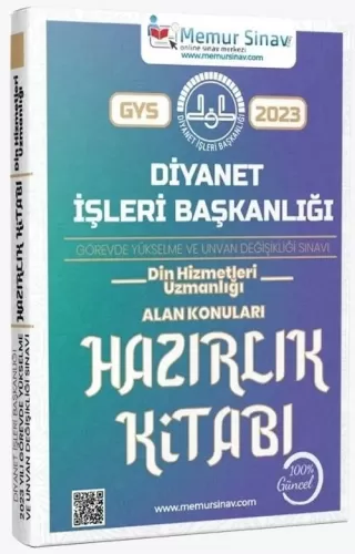 Memur Sınav GYS Diyanet Başkanlığı Din Hizmetleri Uzmanlığı Alan Konuları Hazırlık Kitabı