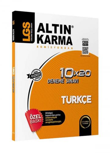 Altın Karma 8.Sınıf LGS Türkçe 10x20 Branş Deneme Komisyon