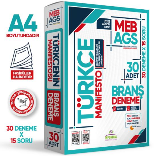 MEB-AGS Hazırlık,MEB-AGS Deneme Sınavları, - İnformal Yayınları - İnfo