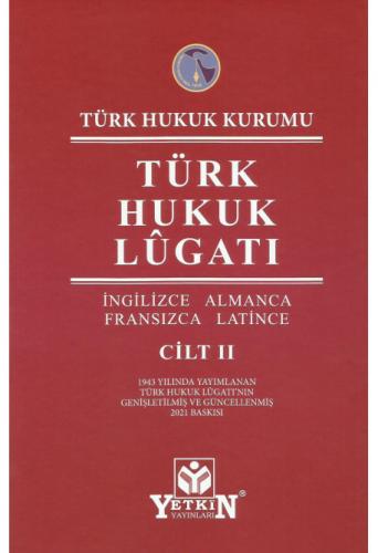 Türk Hukuk Lûgatı (2 Cilt) Komisyon
