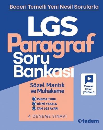 Tudem Yayınları LGS Paragraf Soru Bankası Komisyon