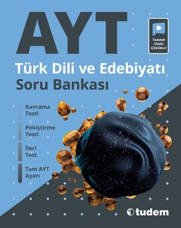 Tudem Yayınları AYT Türk Dili ve Edebiyatı Soru Bankası Video Çözümlü 