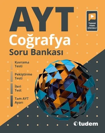 Tudem Yayınları AYT Coğrafya Soru Bankası Video Çözümlü Komisyon