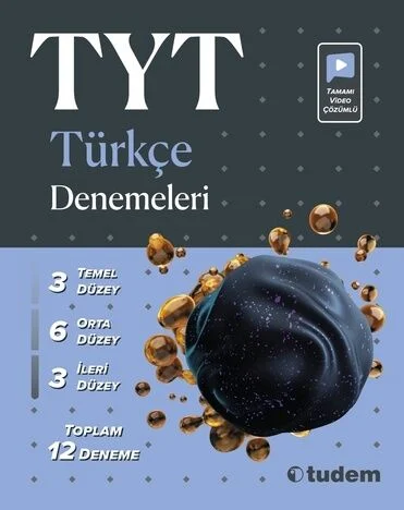 Tudem Yayınları TYT Türkçe 12 Deneme Video Çözümlü Komisyon