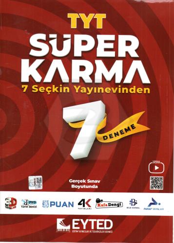 EYTED Yayınları TYT 7 Süper Karma Deneme Seti Komisyon