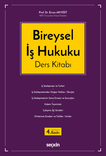 Bireysel İş Hukuku Ders Kitabı