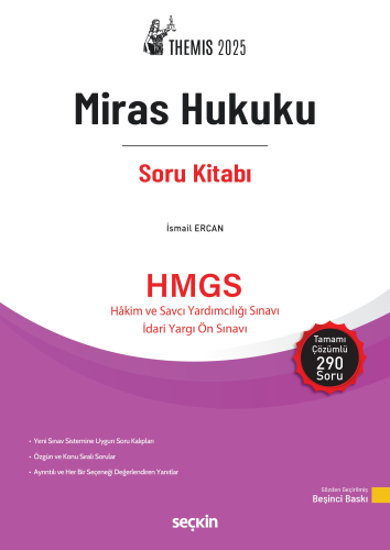HMGS, Hakimlik Sınavları, - Seçkin Yayınları - Themis Miras Hukuku Sor
