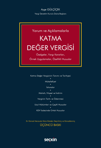 Hukuk Kitapları, - Seçkin Yayınları - Katma Değer Vergisi