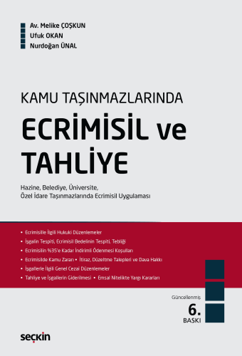 Hukuk Kitapları, - Seçkin Yayınları - Kamu Taşınmazlarında Ecrimisil v