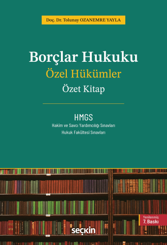 Borçlar Hukuku Özel Hükümler – Özet Kitap