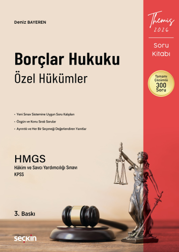 HMGS, Hakimlik Sınavları, - Seçkin Yayınları - Themis Borçlar Hukuku Ö