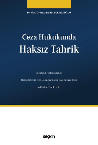 Hukuk Kitapları,Ceza Hukuku, - Seçkin Yayınları - Ceza Hukukunda Haksı