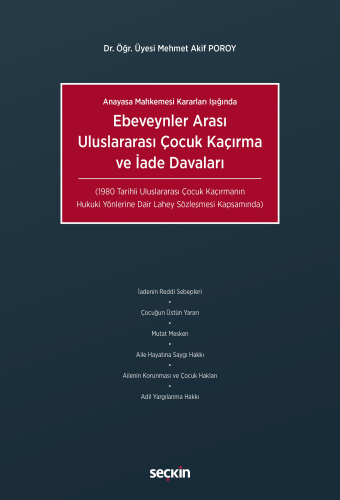 Hukuk Kitapları,Uluslararası Hukuk, - Seçkin Yayınları - Ebeveynler Ar
