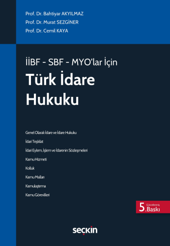 Türk İdare Hukuku (MYO)