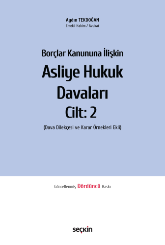 Hukuk Kitapları - Asliye Hukuk Davaları Cilt 2 - Aydın Tekdoğan - 535