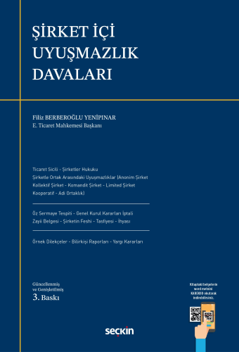 Ticaret Hukuku - Şirket İçi Uyuşmazlık Davaları - Filiz Berberoğlu Yen