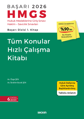 HMGS 2026 BAŞARI Tüm Konular Konu Anlatımlı Hızlı Çalışma Kitabı